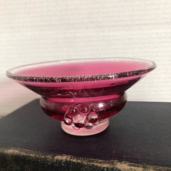 1960s Czechoslovakian Art Glass Bowl by Josef Hospodka - Picture 2 of 15